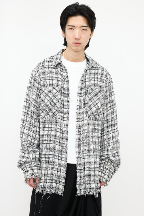 Faith Connexion Tweed Checked Shirt