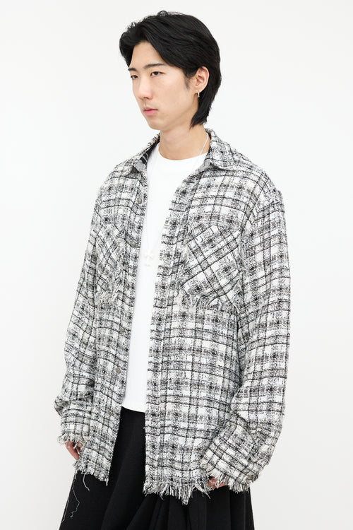 Faith Connexion Tweed Checked Shirt