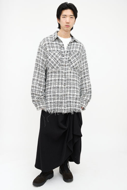 Faith Connexion Tweed Checked Shirt