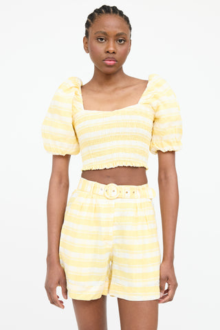 Faithfull the Brand Stripe Top 
Short Set