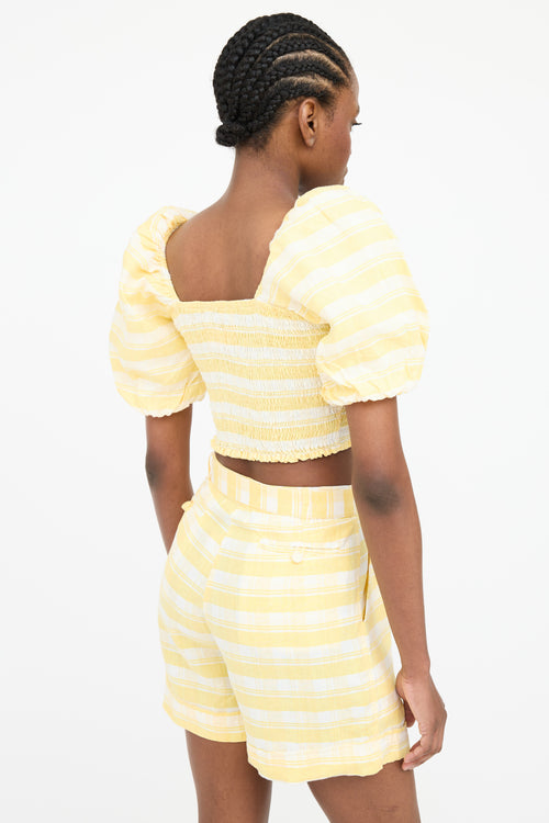 Faithfull the Brand Stripe Top 
Short Set