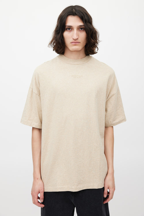 Fear of God Beige Oversized T-Shirt