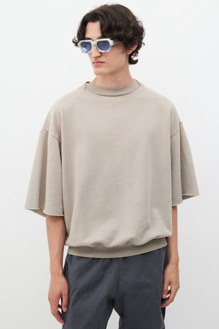 Fear Of God Beige Short Sleeve Sweatshirt