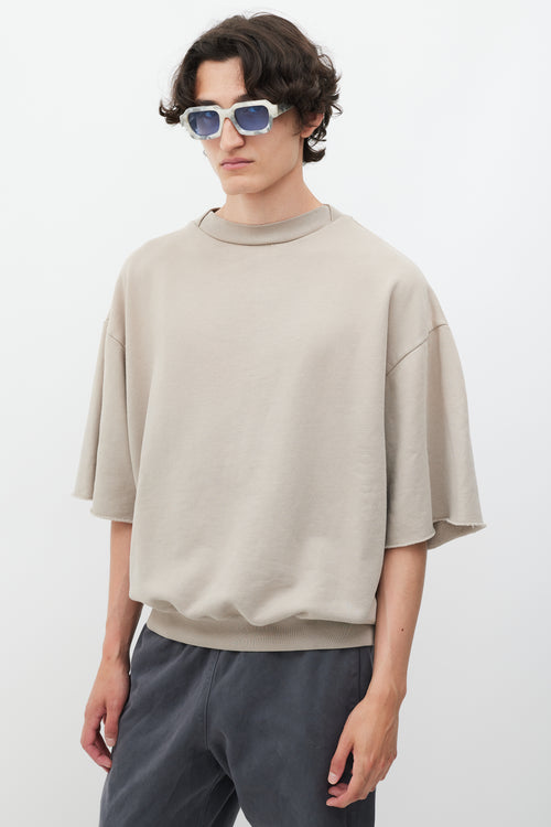 Fear Of God Beige Short Sleeve Sweatshirt