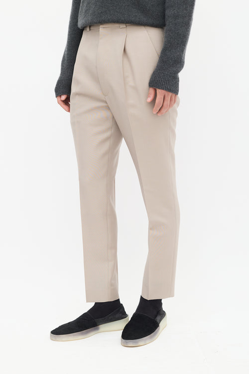 Fear Of God Beige Wool 
Mohair Eternal Trouser