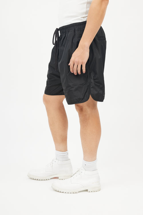 Fear of God Black Nylon Drawstring Shorts