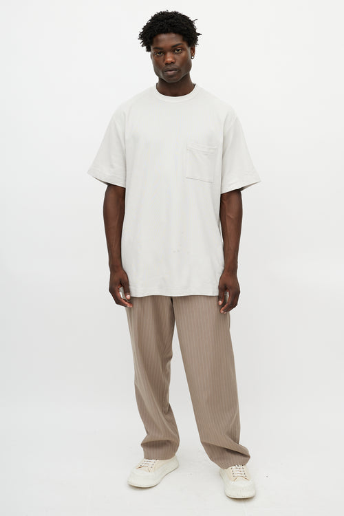 Fear of God Cream Knit Pocket T-Shirt