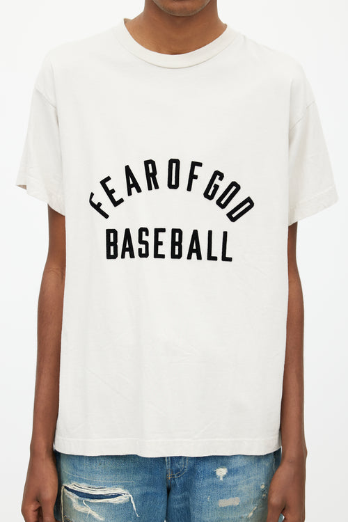 Fear of God Cream Logo T-Shirt