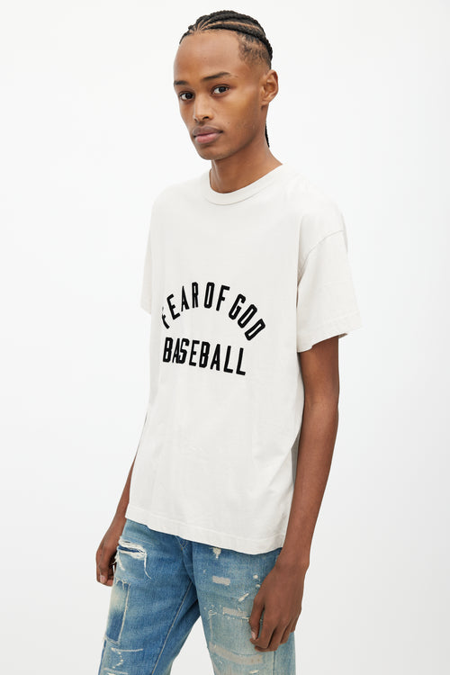 Fear of God Cream Logo T-Shirt