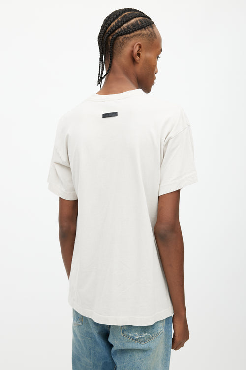 Fear of God Cream Logo T-Shirt