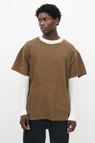 Fear of God Green Knit T-Shirt