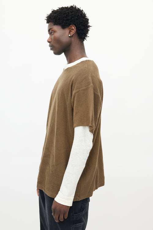 Fear of God Green Knit T-Shirt