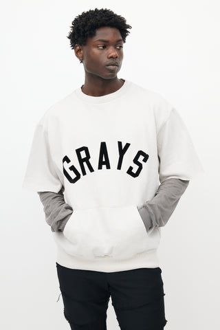 Fear of God Grey Cotton Short Sleeved Sweatshirt