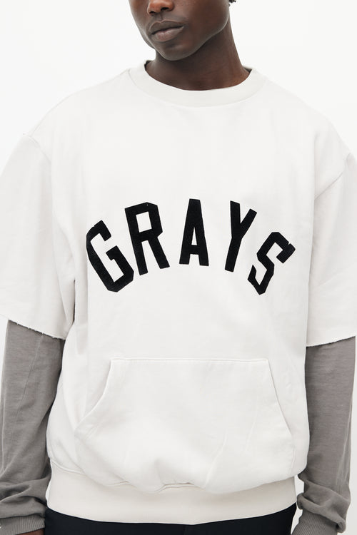 Fear of God Grey Cotton Short Sleeved Sweatshirt