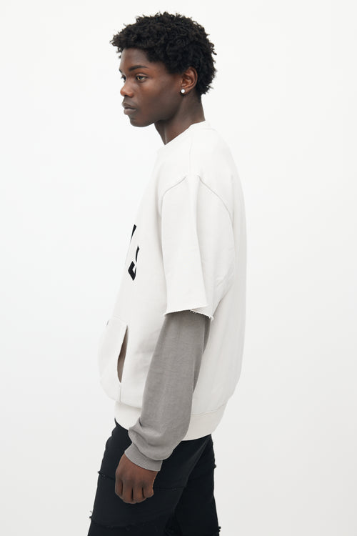 Fear of God Grey Cotton Short Sleeved Sweatshirt