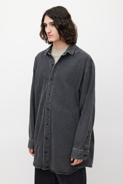 Fear of God Grey Oversized Denim Shirt