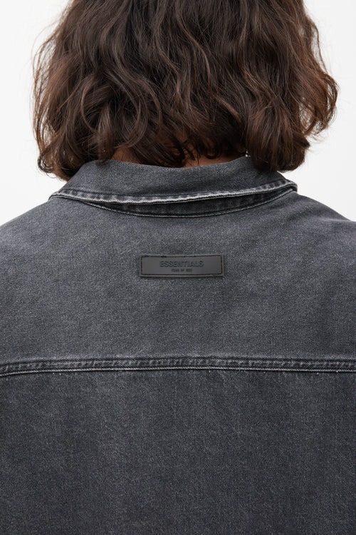 Fear of God Grey Oversized Denim Shirt