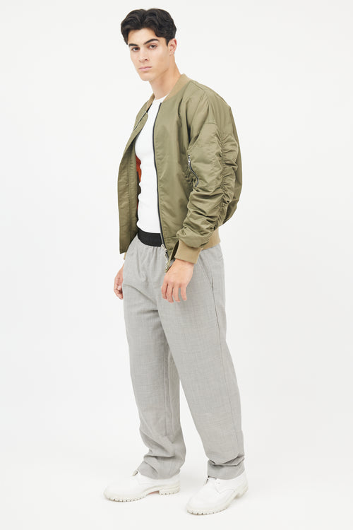 Fear of God Grey Wool Logo Waistband Trousers