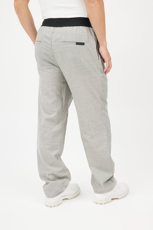 Fear of God Grey Wool Logo Waistband Trousers