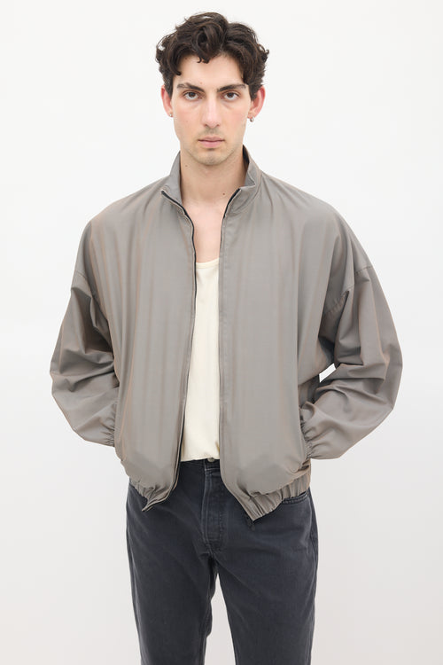 Fear of God Grey Wool Track Jacket