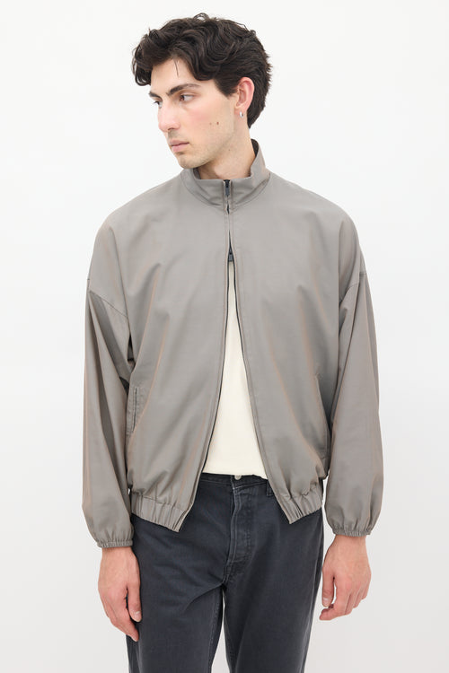 Fear of God Grey Wool Track Jacket