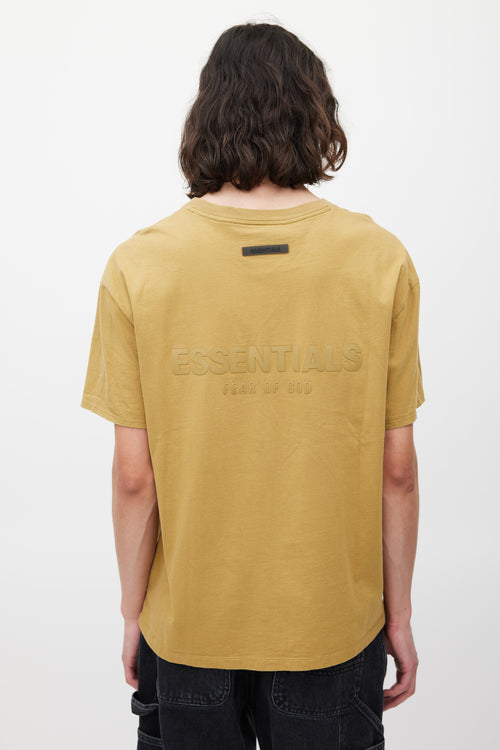 Fear of God Mustard Logo T-Shirt