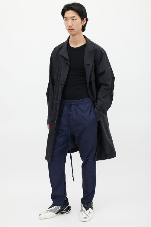 Fear of God Navy Nylon Drawstring Jogger