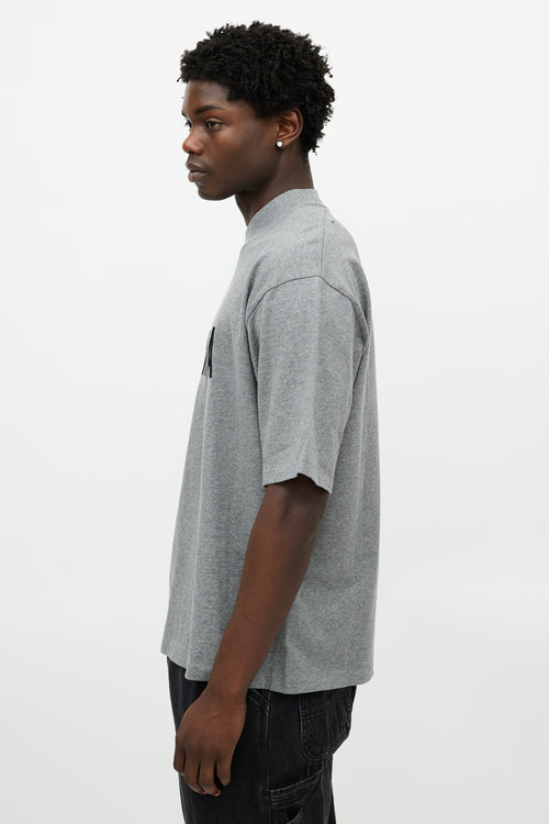 Fear of God X Zegna Grey Logo T-Shirt