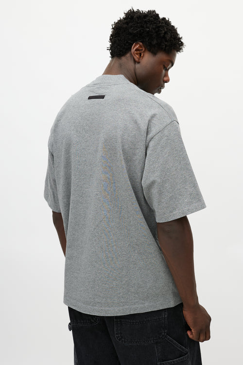 Fear of God X Zegna Grey Logo T-Shirt