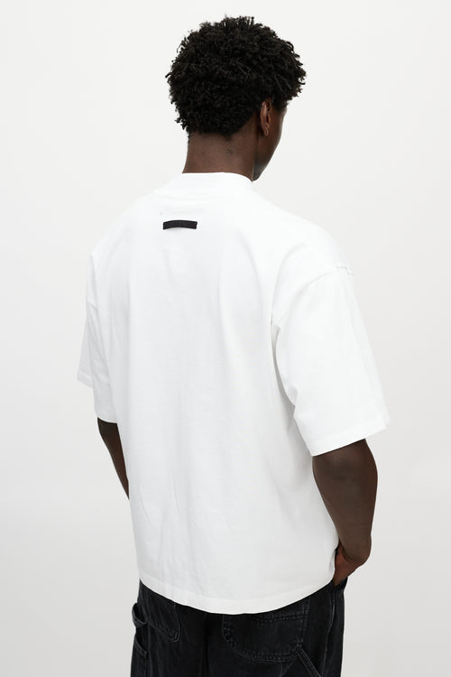 Fear of God X Zegna White Logo T-Shirt