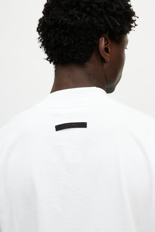 Fear of God X Zegna White Logo T-Shirt