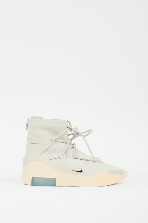 Fear of God X Nike Air Grey 
Cream FOG1 Sneaker