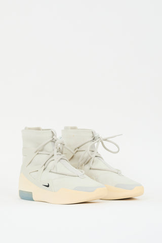 Fear of God X Nike Air Grey 
Cream FOG1 Sneaker