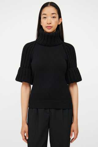 Wool Turtleneck Top