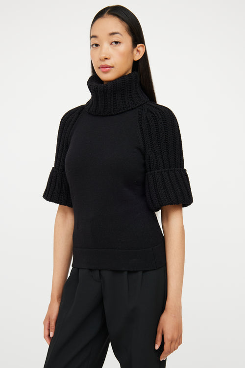 Wool Turtleneck Top