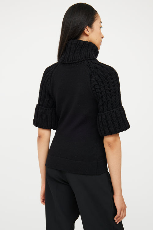 Wool Turtleneck Top