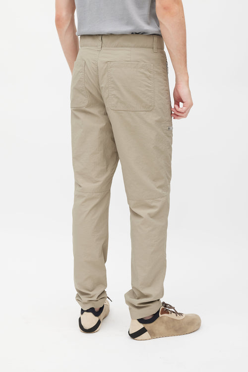 Fendi Beige Nylon Slim Cargo Pant