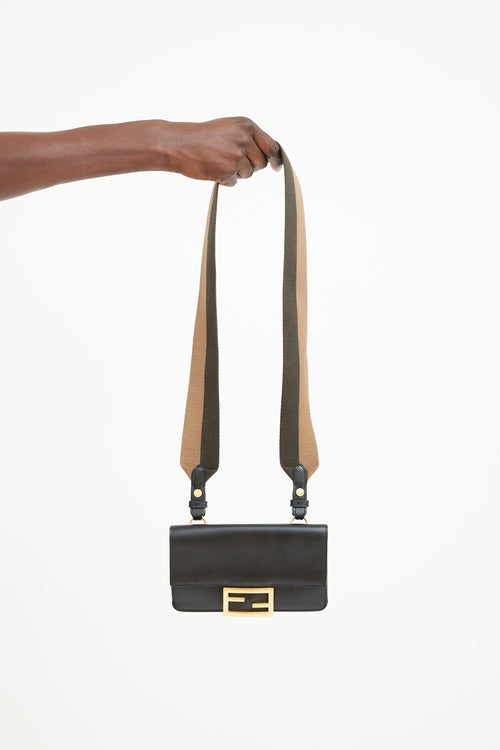 Fendi Black 
Multicolour Leather Baguette Bag