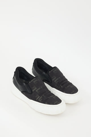 Fendi Black Force FF Slip On Sneaker