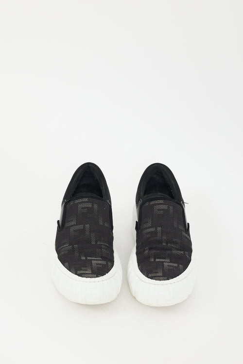 Fendi Black Force FF Slip On Sneaker