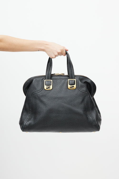 Fendi Black 
Gold Chameleon Leather Bag