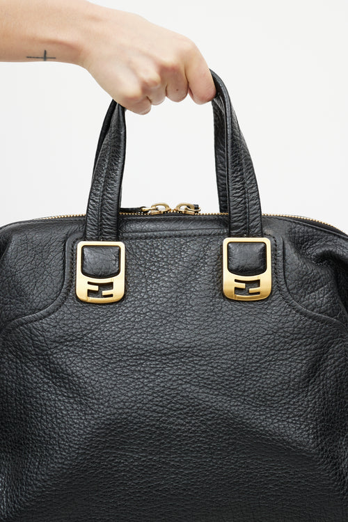 Fendi Black 
Gold Chameleon Leather Bag