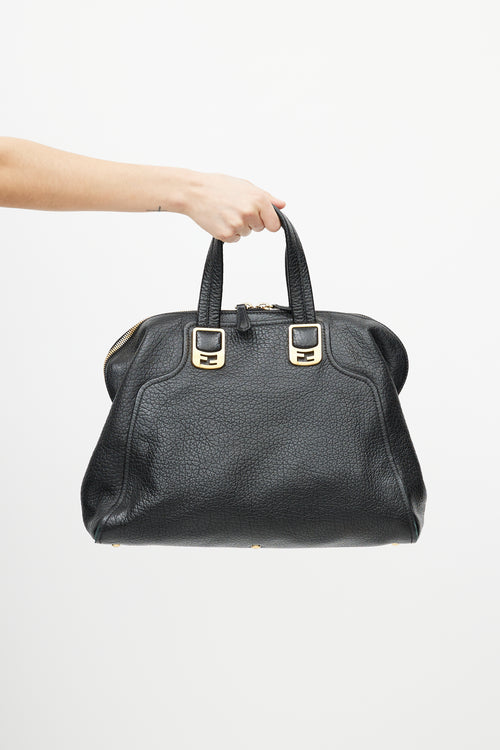 Fendi Black 
Gold Chameleon Leather Bag