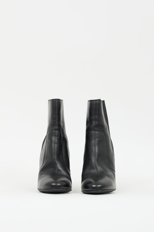 Fendi Black Leather Chelsea Boot