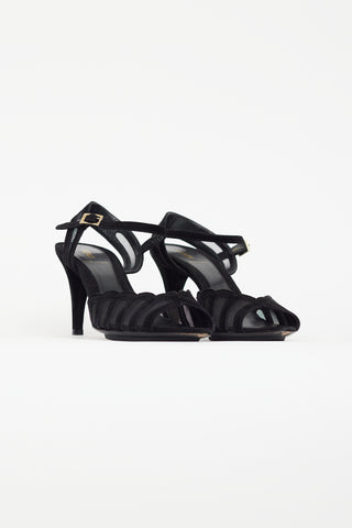 Fendi Black Suede D
Orsay Open Toe Pump