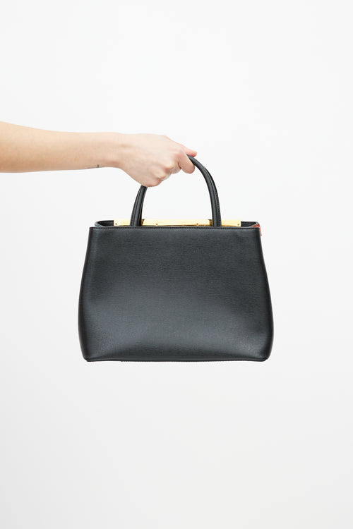 Fendi Black 
Multicolour 2Jours Leather Bag