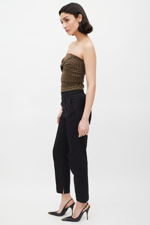 Fendi Black Panelled Trouser