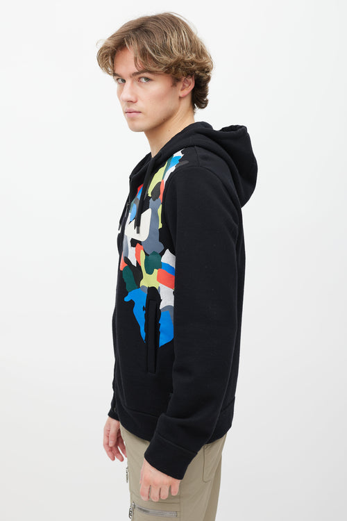 Fendi Black Zip Up Monster Hoodie