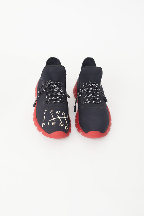 Fendi Black 
Red Fendi-Fiend Roma-Amor Sneaker