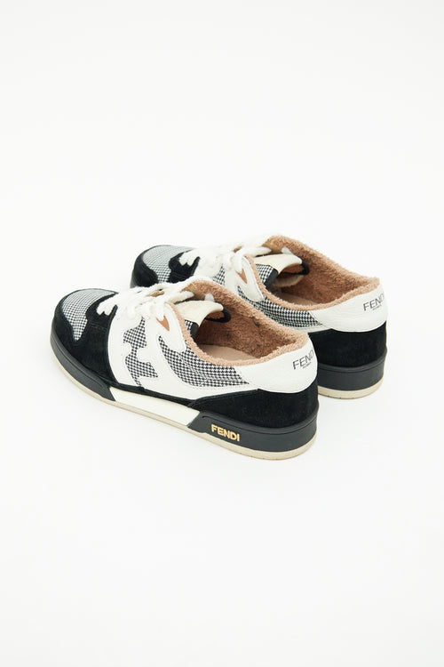 Fendi White 
Black Match Mixed Sneaker